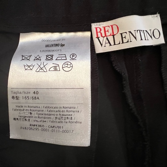 RED VALENTINO straight leg trousers in black - Picture 7 of 9